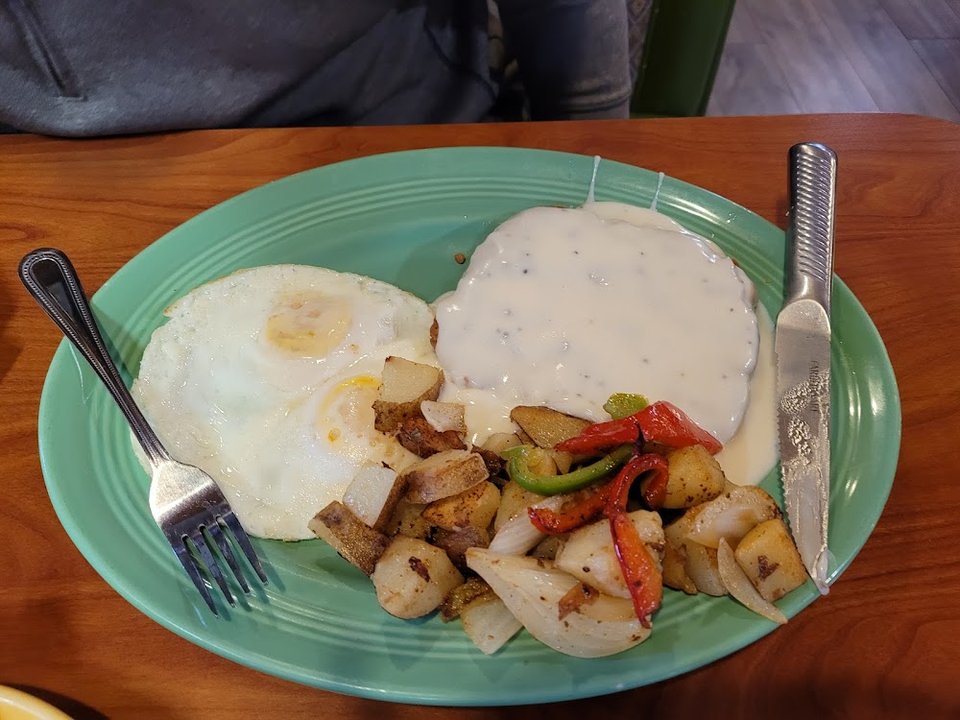 Chicken Fried Steak and Eggs