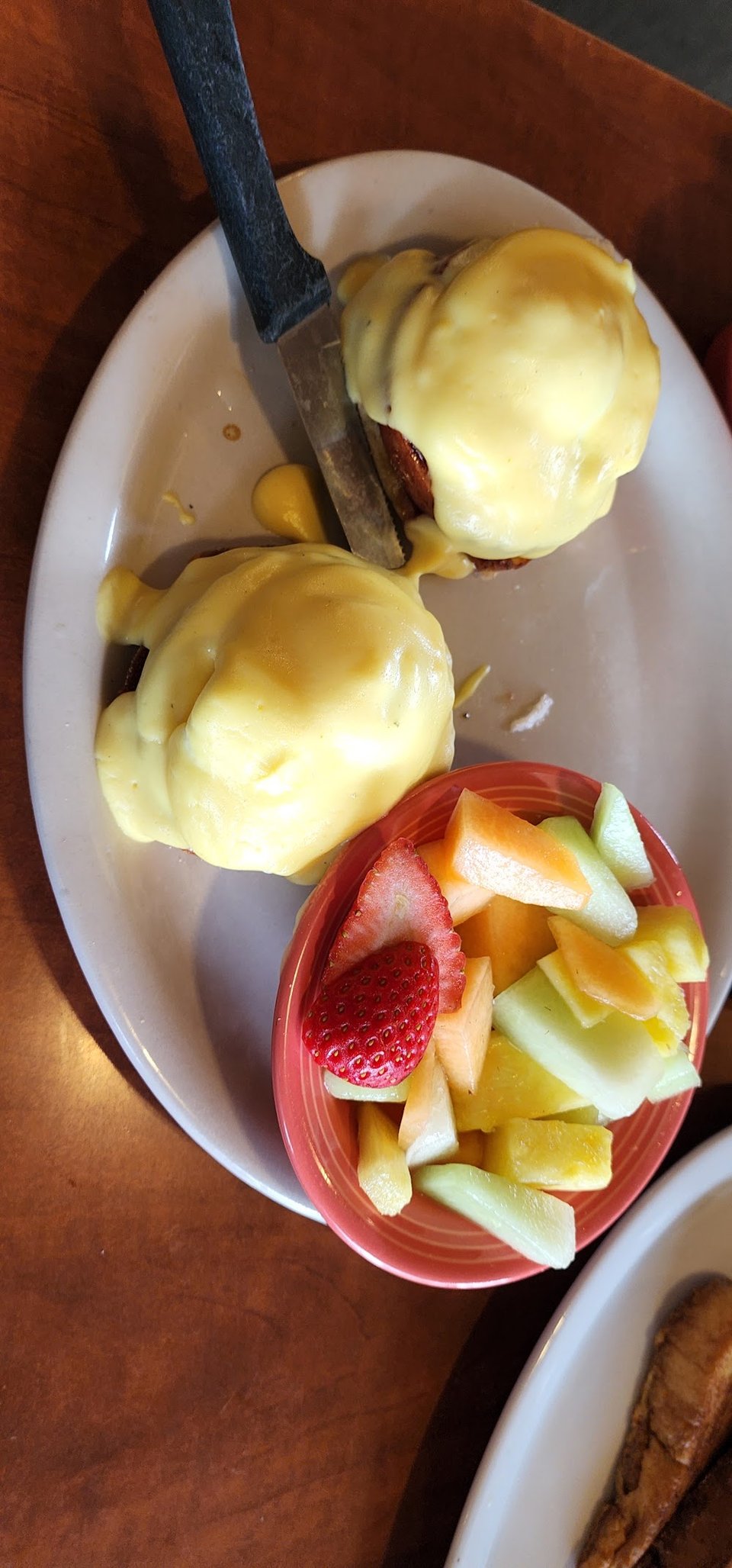 Eggs Benedict with Fruit
