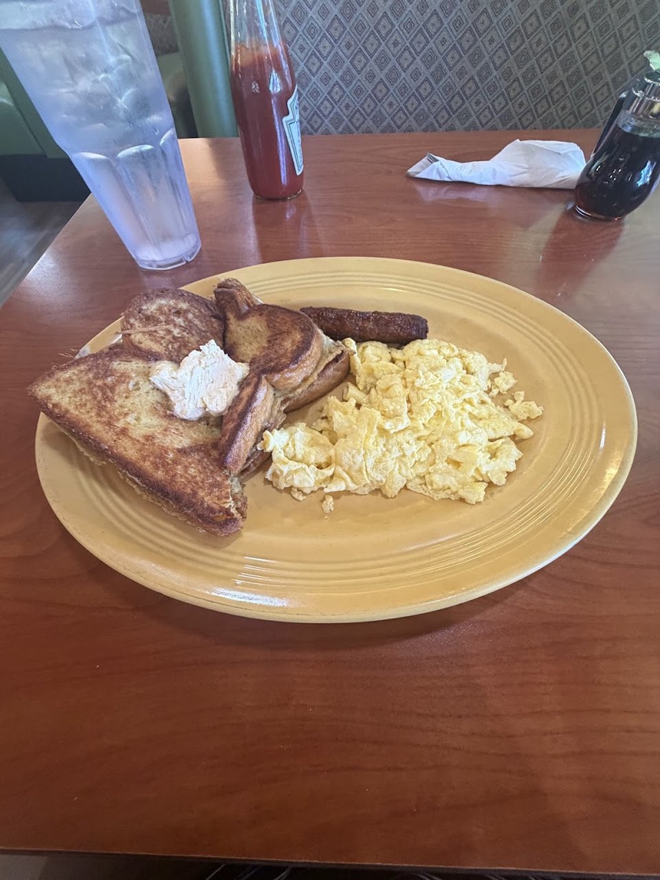 French Toast Eggs and Sausage